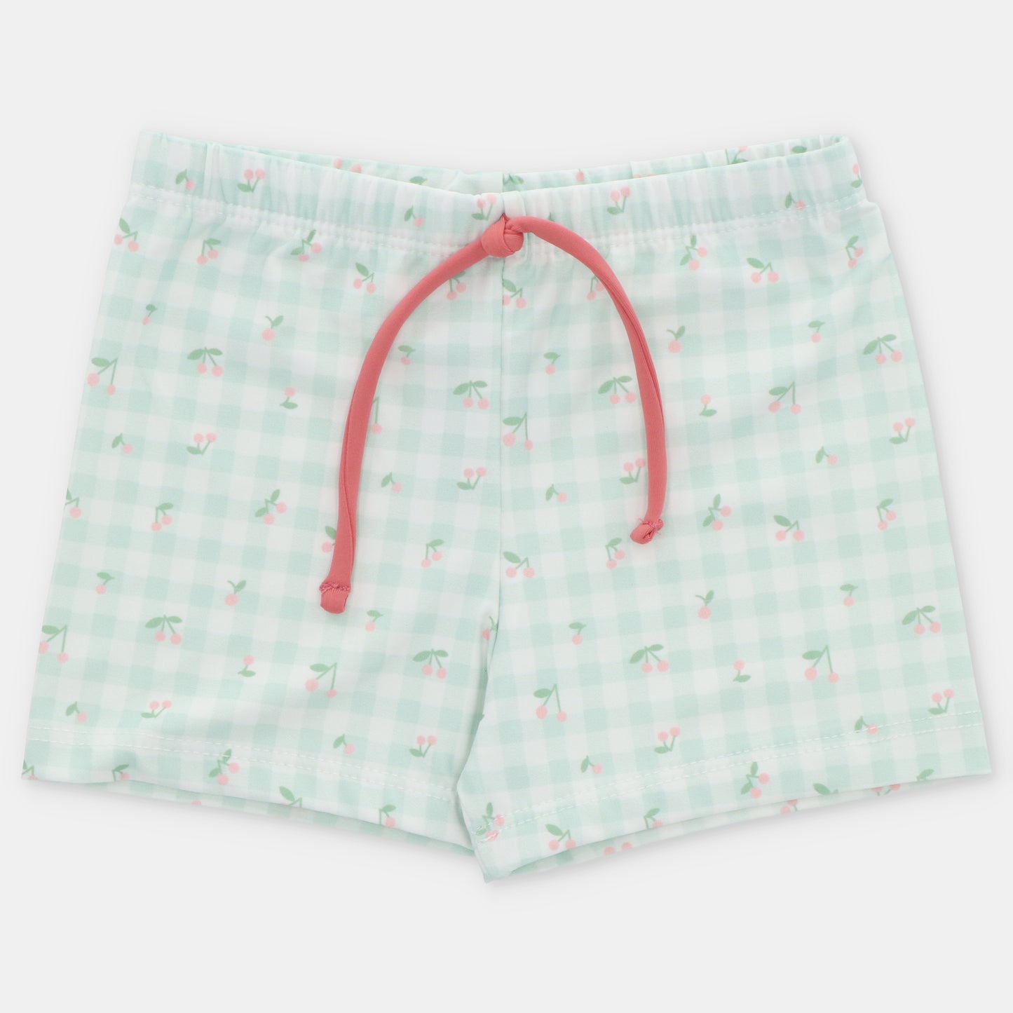 Martin Aranda Boys Green Cherry Boxer Trunks