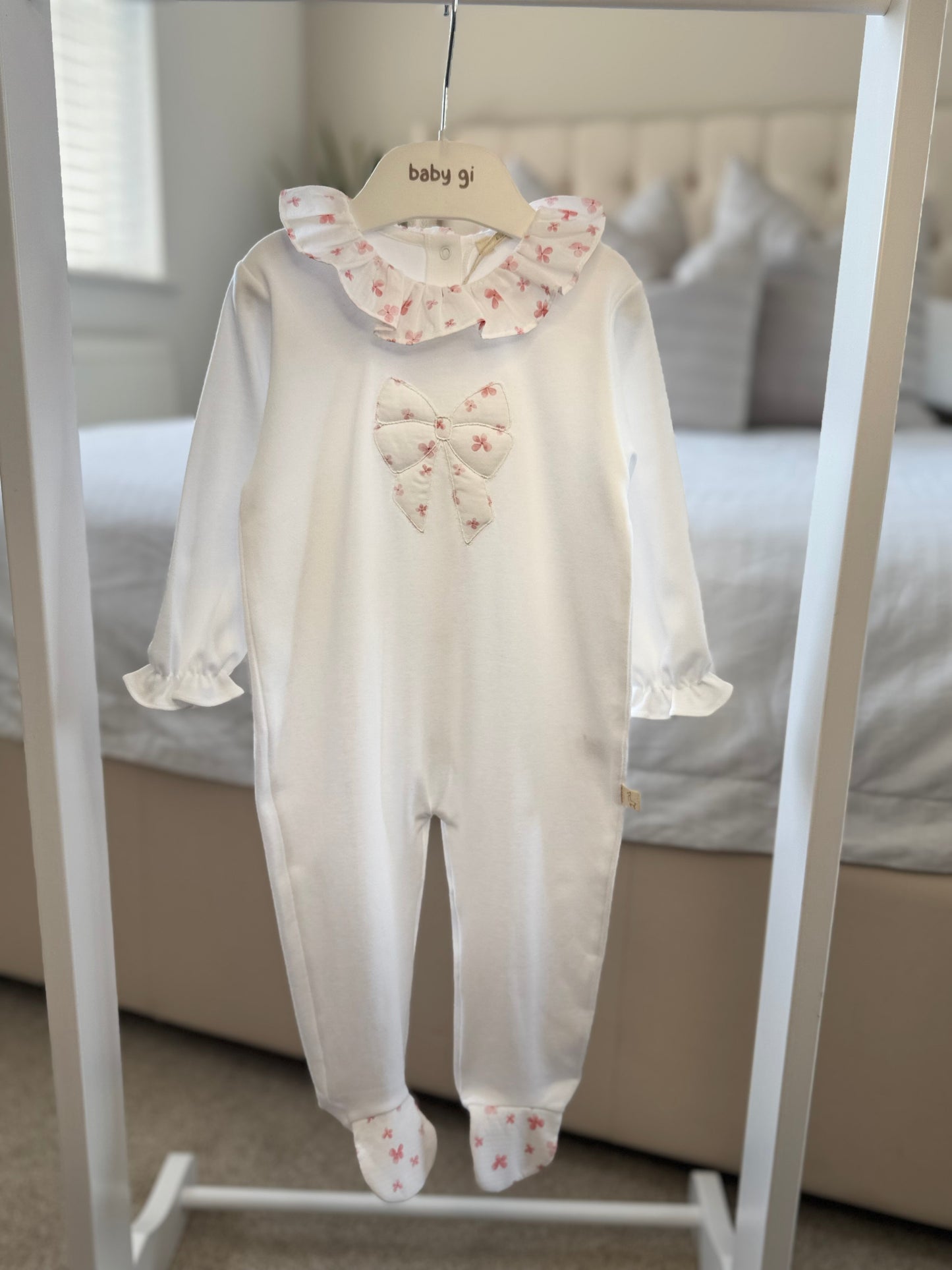 Baby Gi Girls Petals Baby Grow