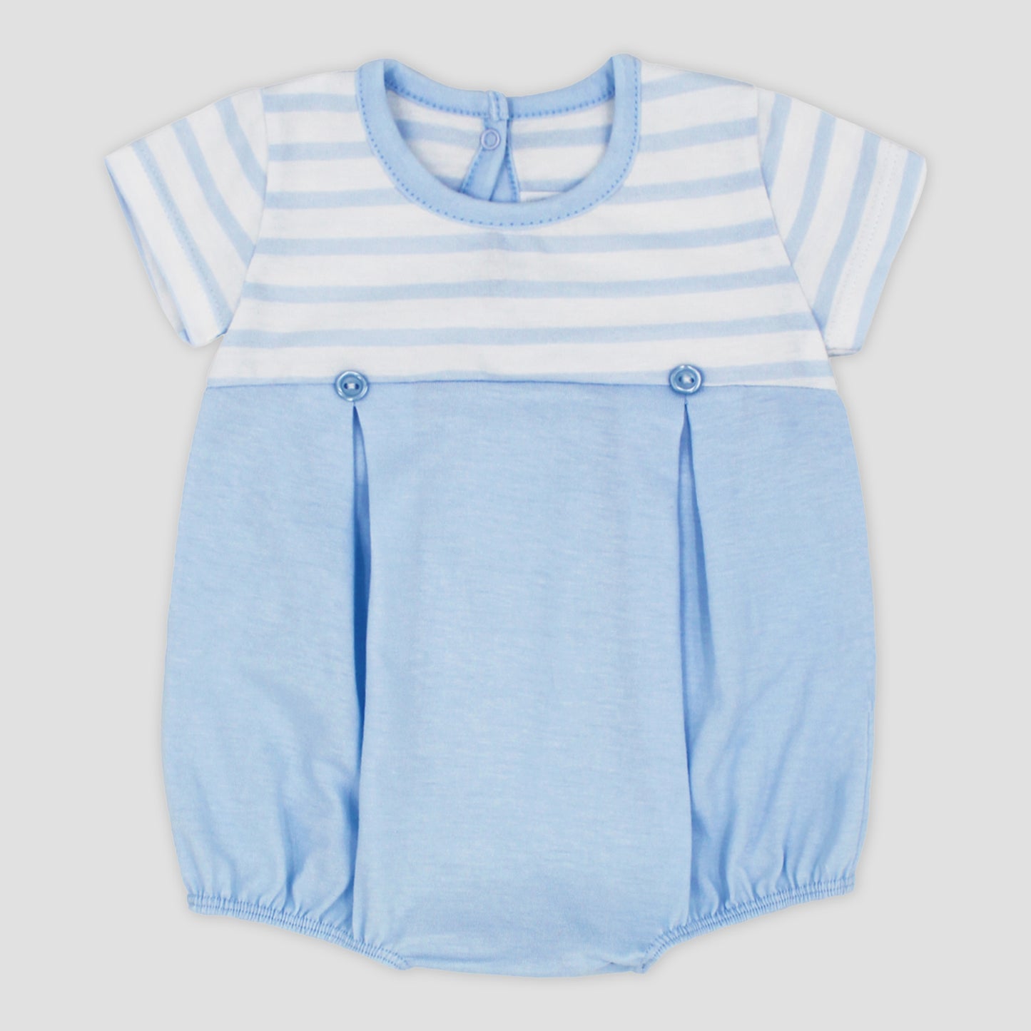 Rapife Boys Blue Stripe Detail Romper