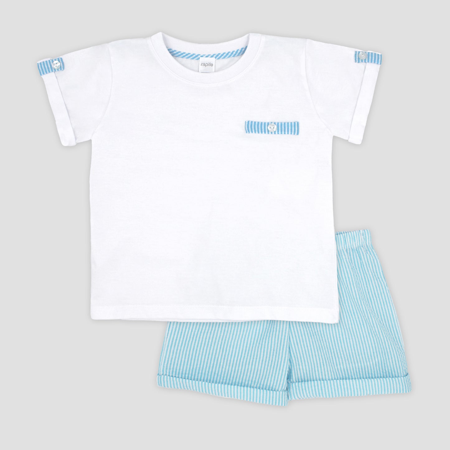 Rapife Boys Turquoise Top & Shorts Set