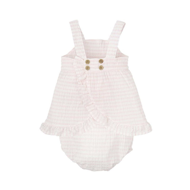 Babidu - Pink Strap Dress with Bloomers