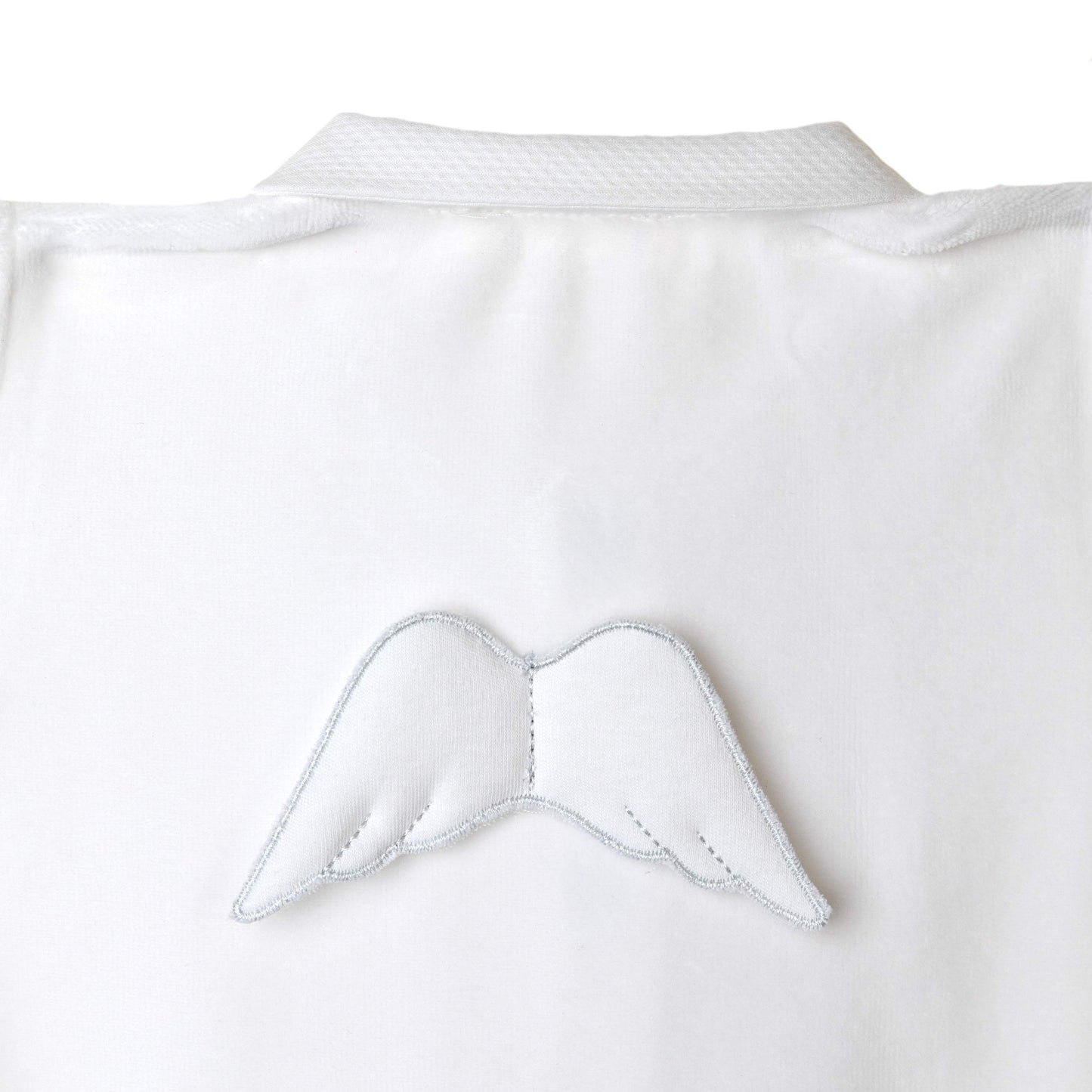 Baby Gi - Angel Velour Babygrow - WHITE