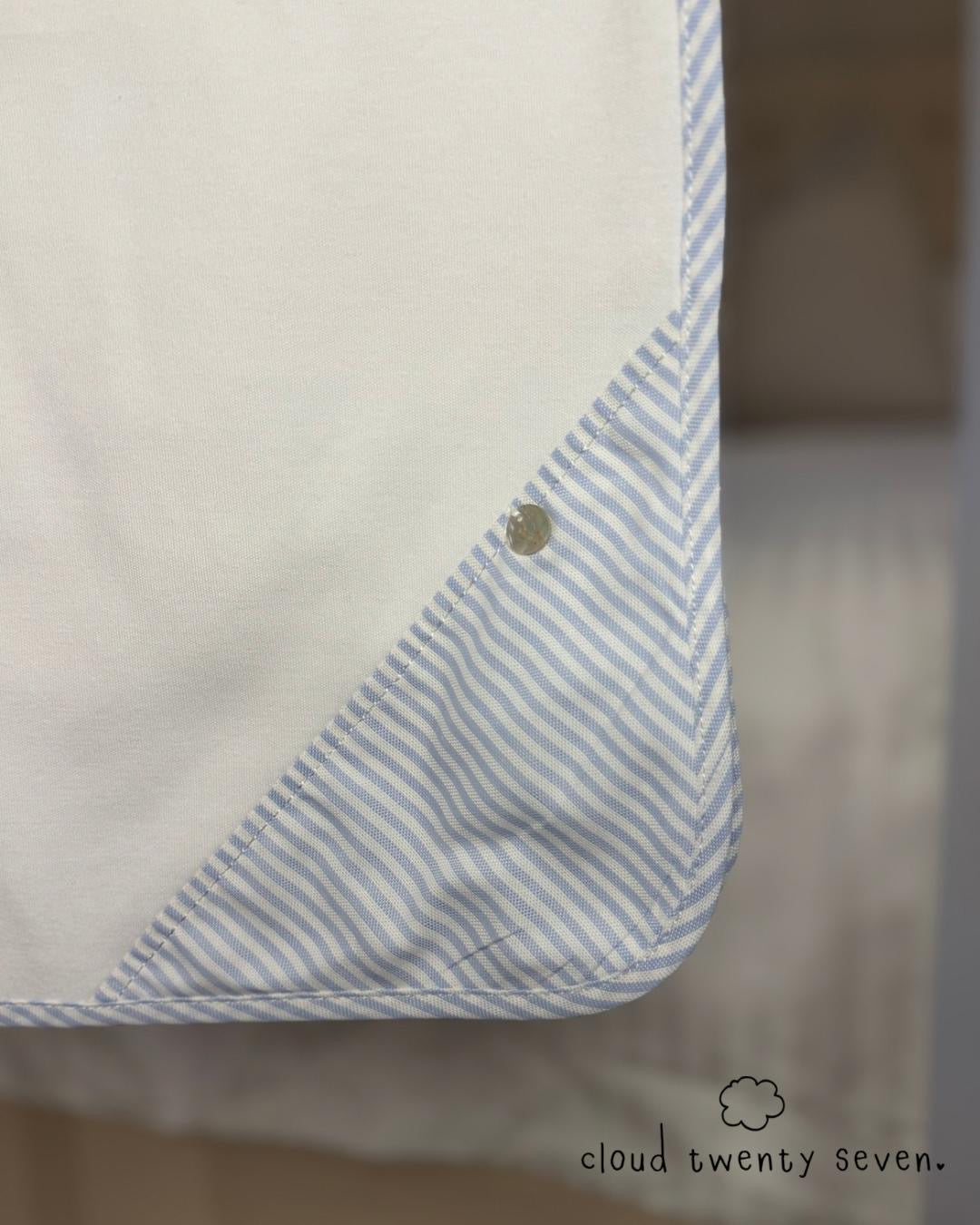 Baby Gi Blue & white stripe Muslin