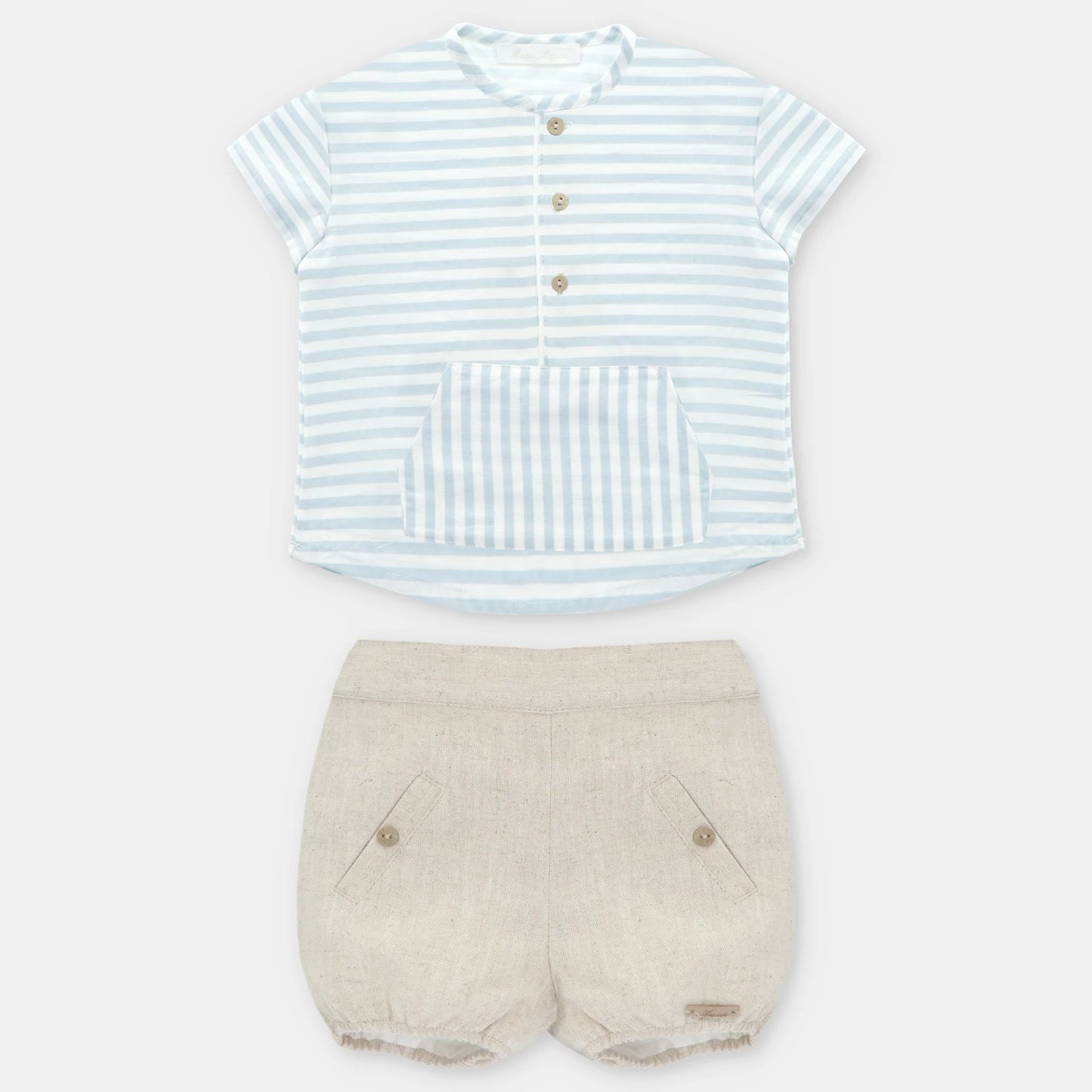 Martin Aranda Boys Blue 2pcs Shirts and Shorts