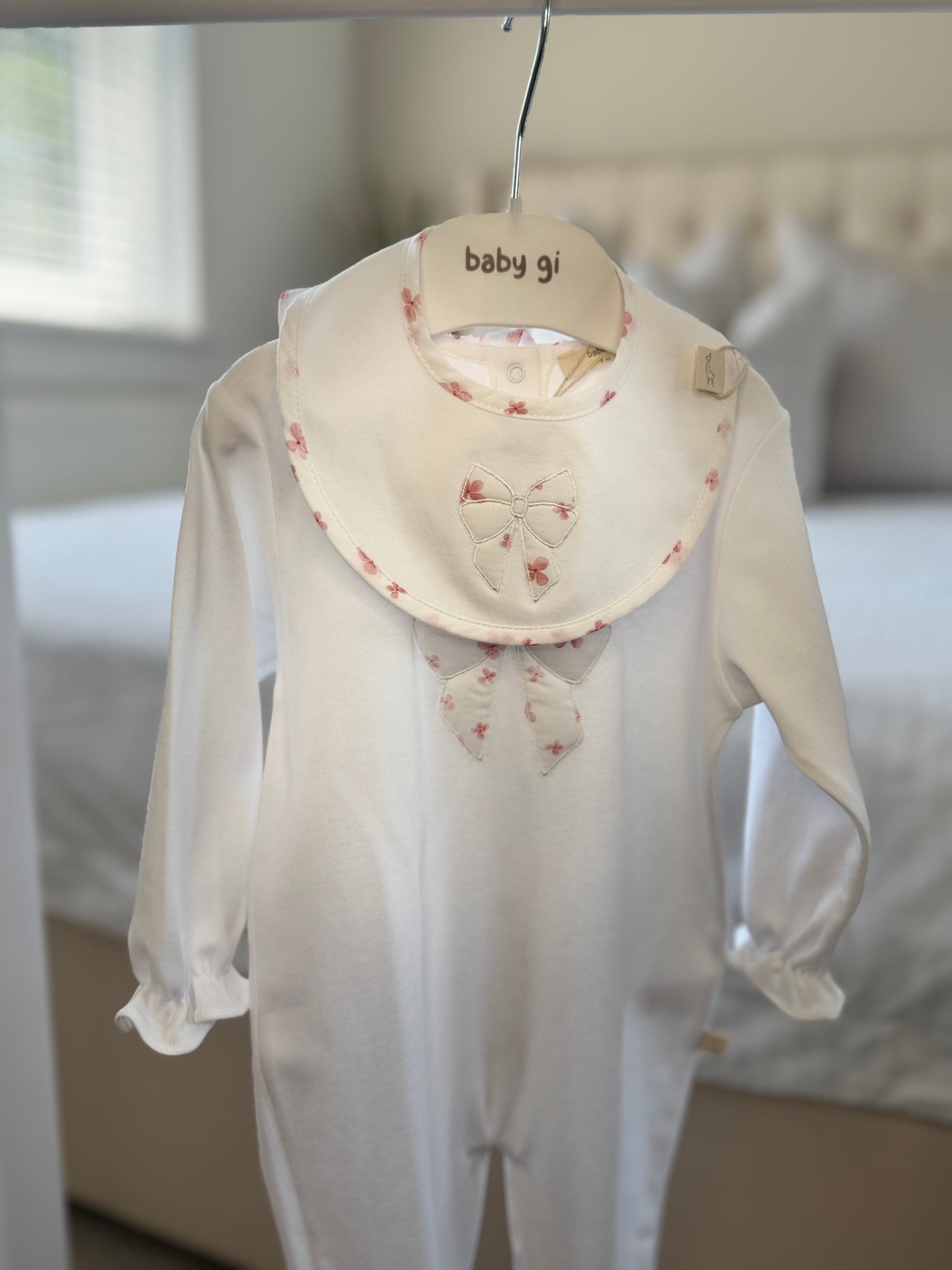 Baby Gi Girls Petals Baby Grow