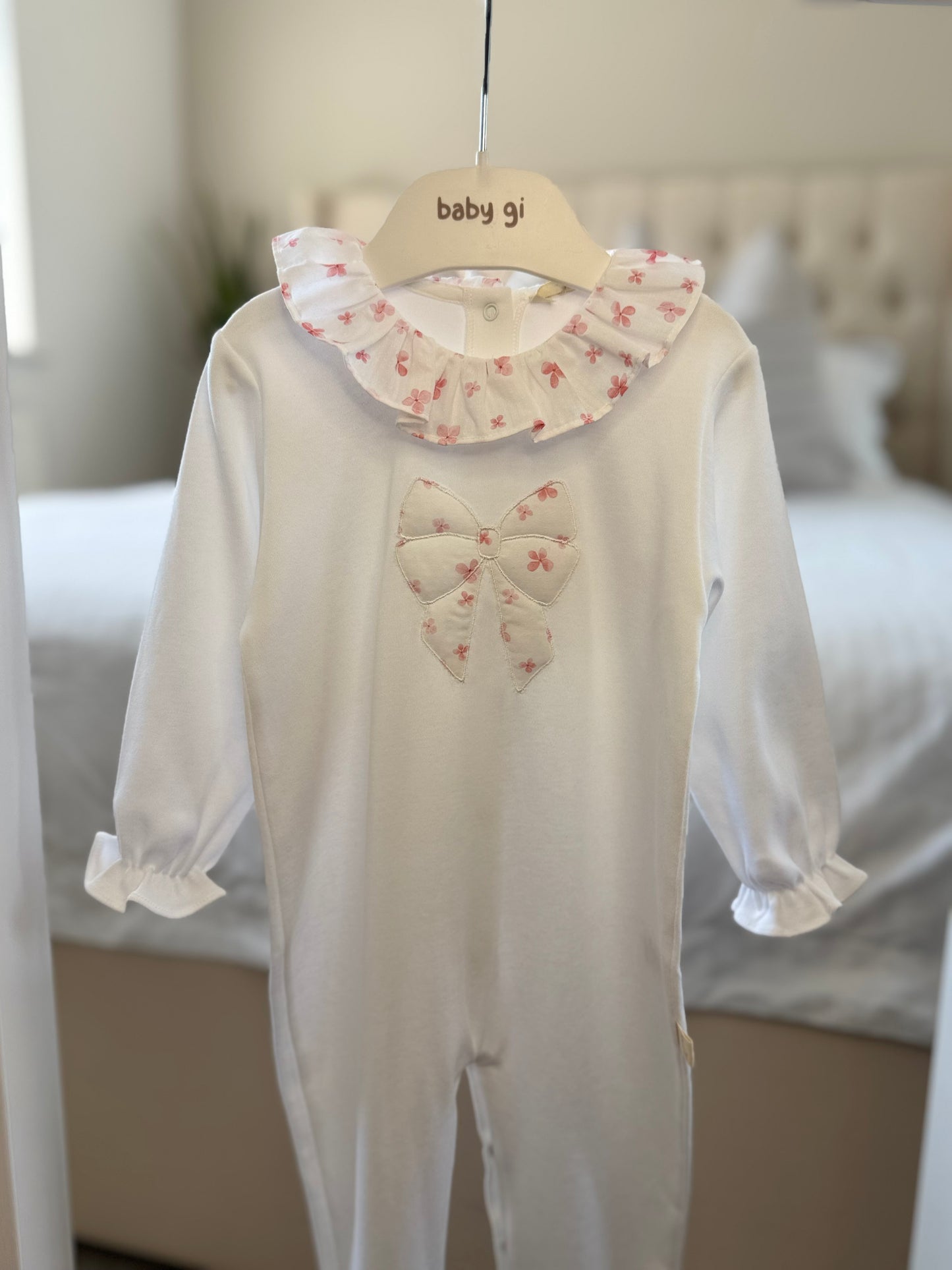 Baby Gi Girls Petals Baby Grow