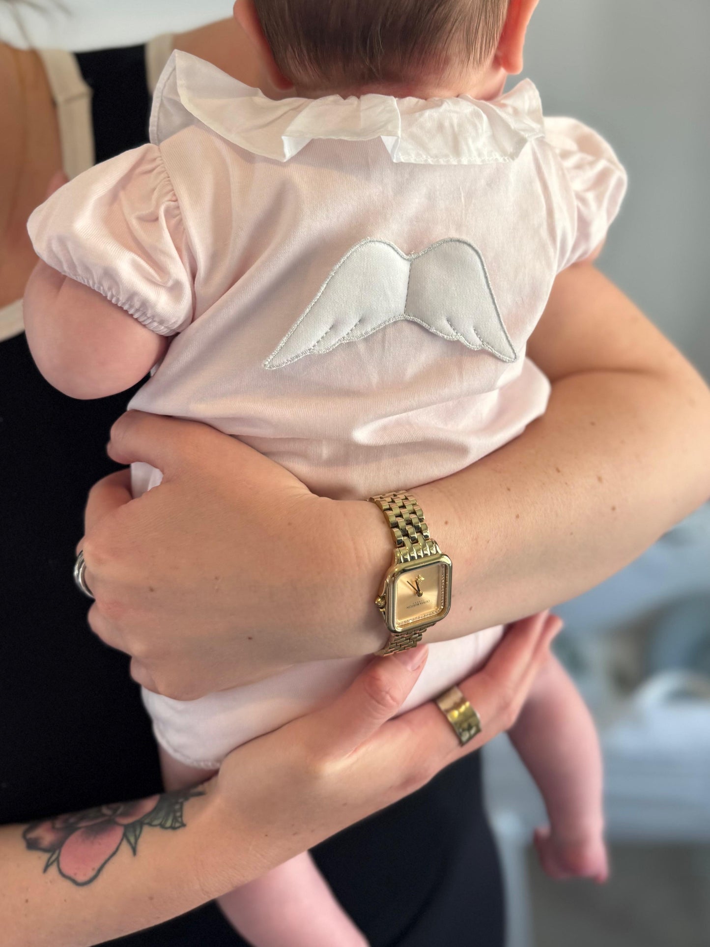 Baby Gi Pink Frilly Wing Romper