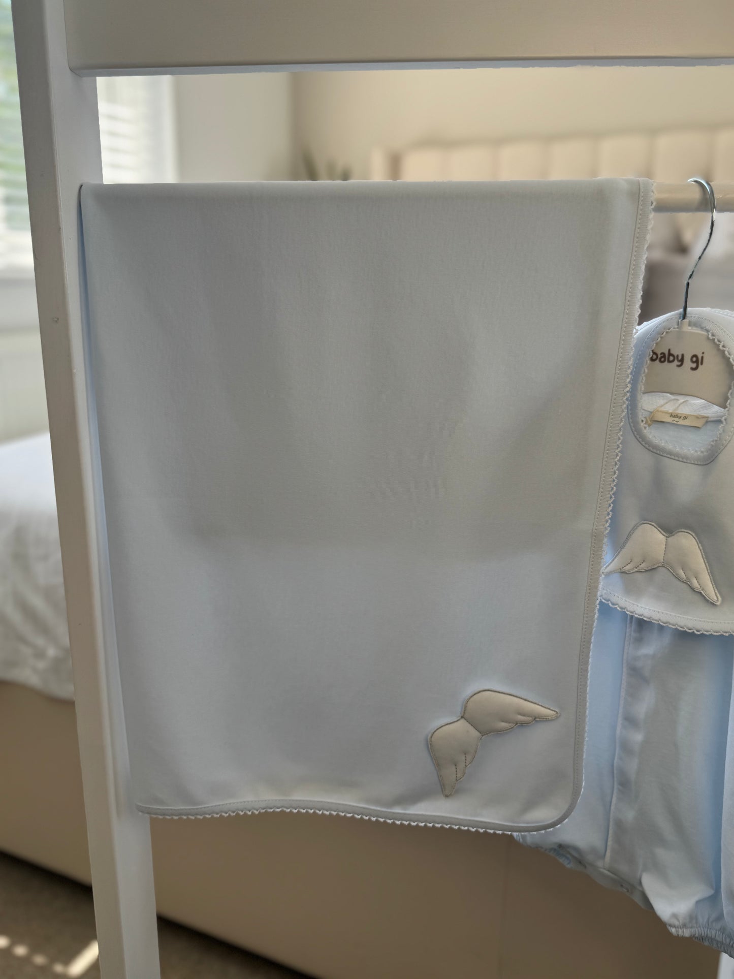 Baby Gi Blue Angel Wing Muslin/ Blanket