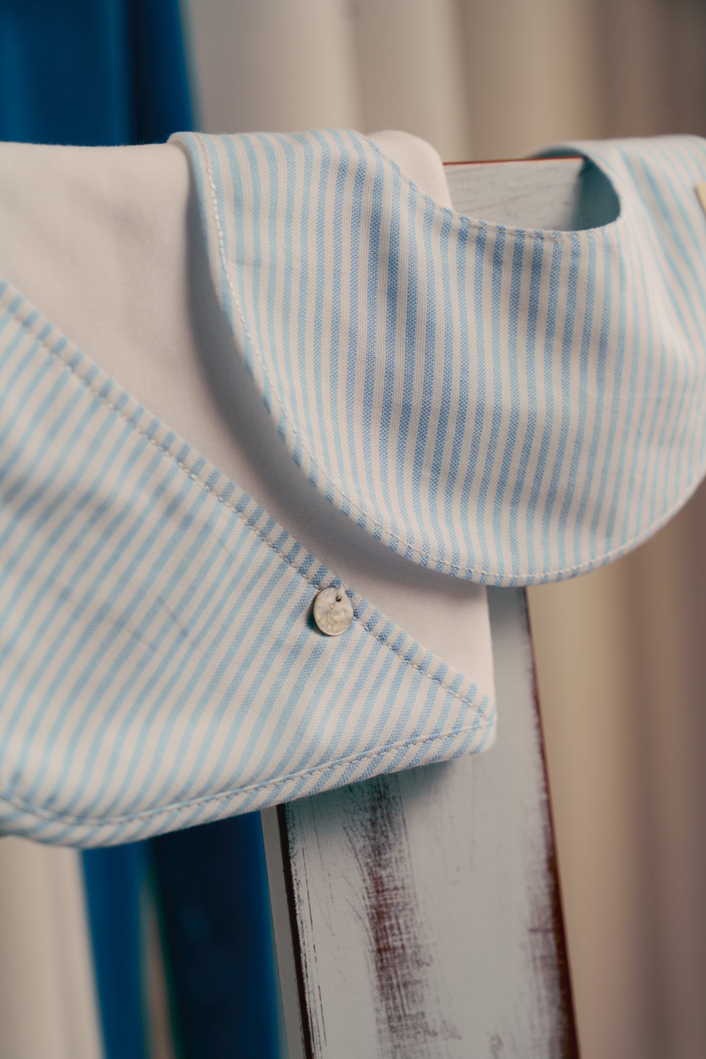 Baby Gi Blue & white stripe Muslin