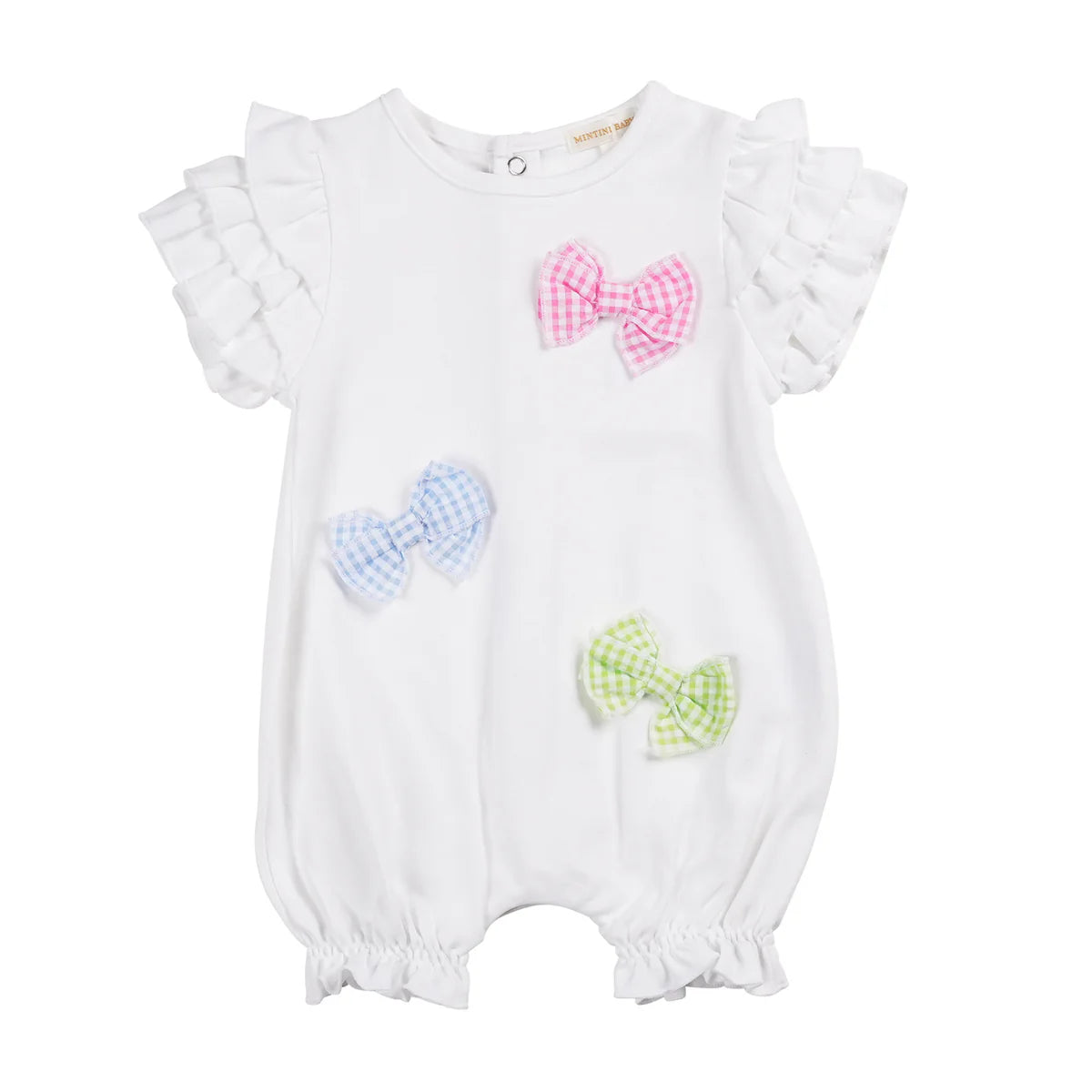 Mintini Baby - 3 Colour Bow Romper