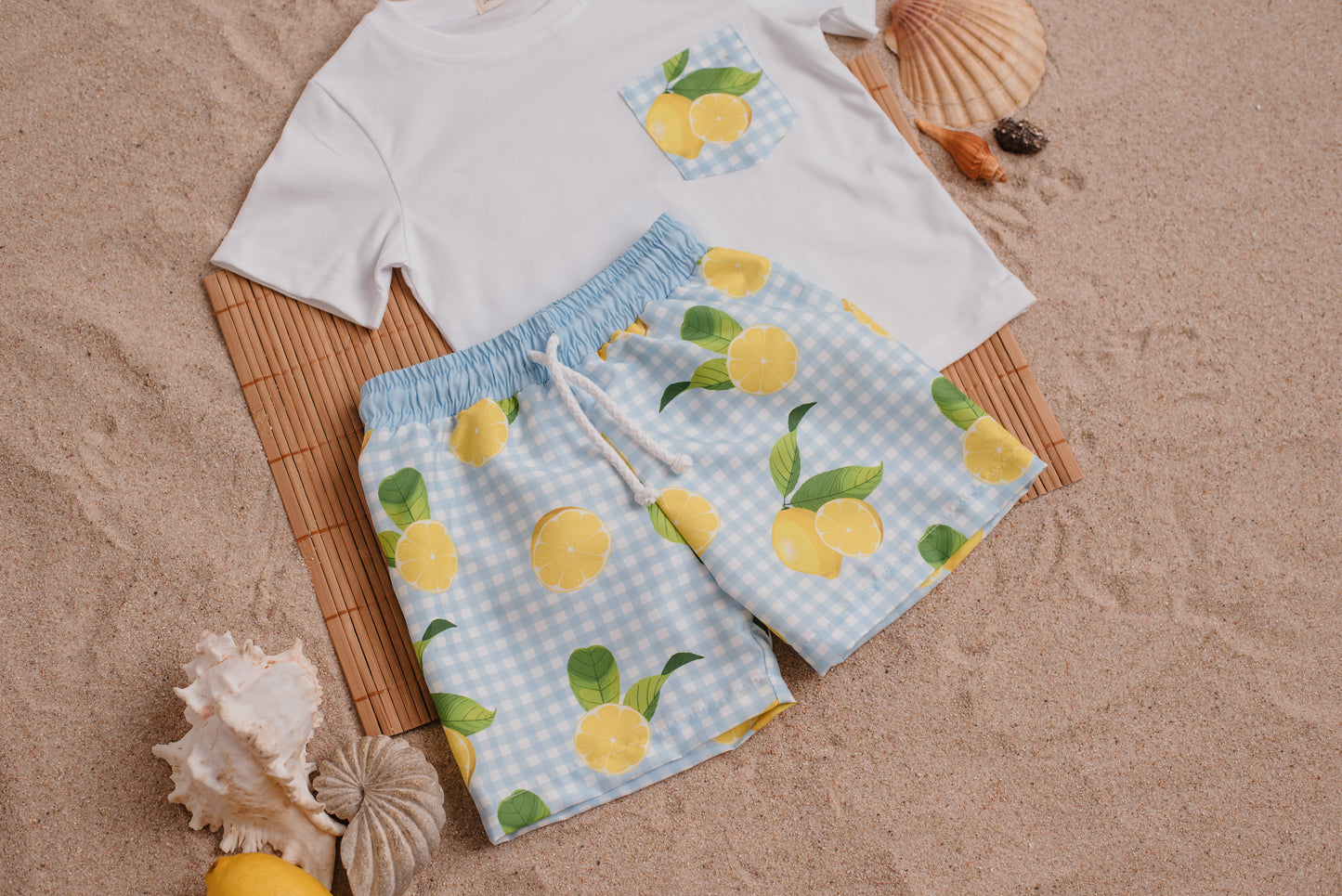Lemons Boys Swim Trunks- Meia Pata