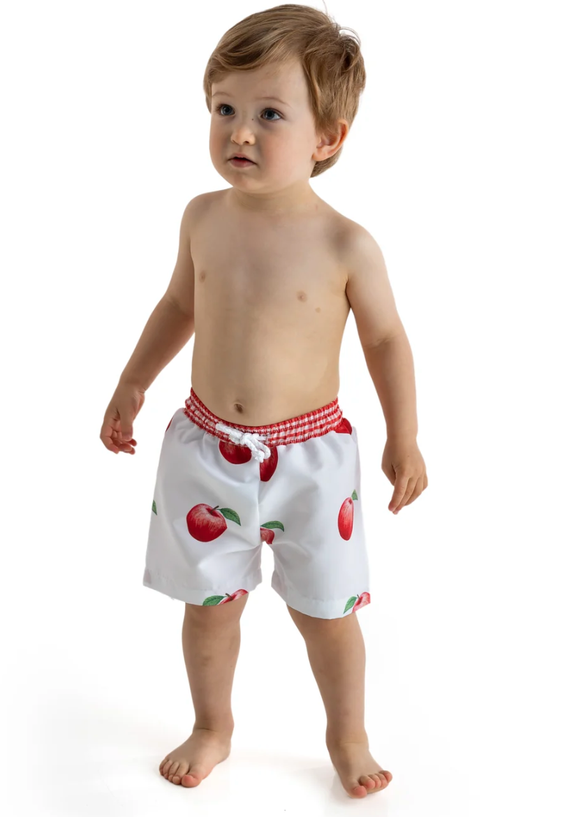 Apples Boys Swim Trunks- Meia Pata