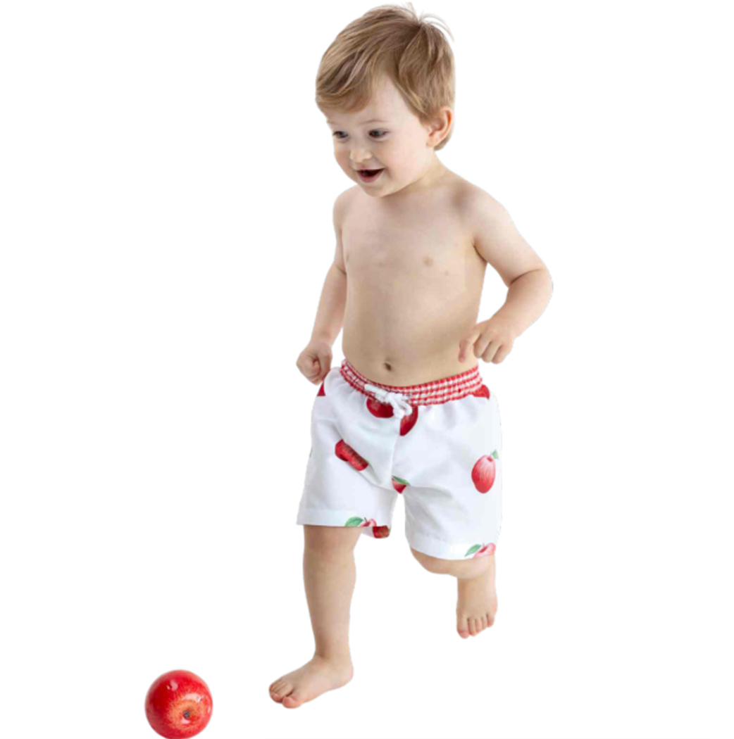 Apples Boys Swim Trunks- Meia Pata