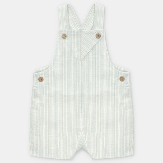 Martin Aranda - Green & White Stripe Dungarees