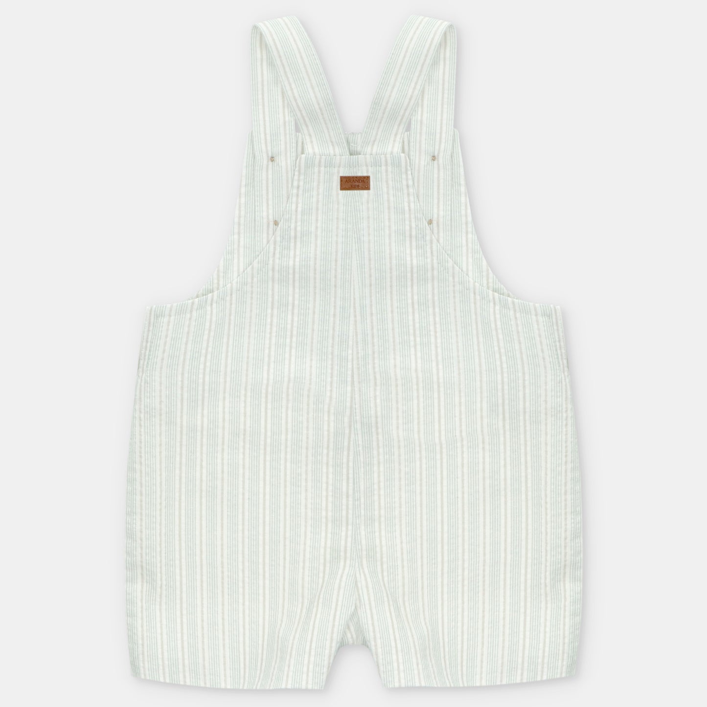 Martin Aranda - Green & White Stripe Dungarees