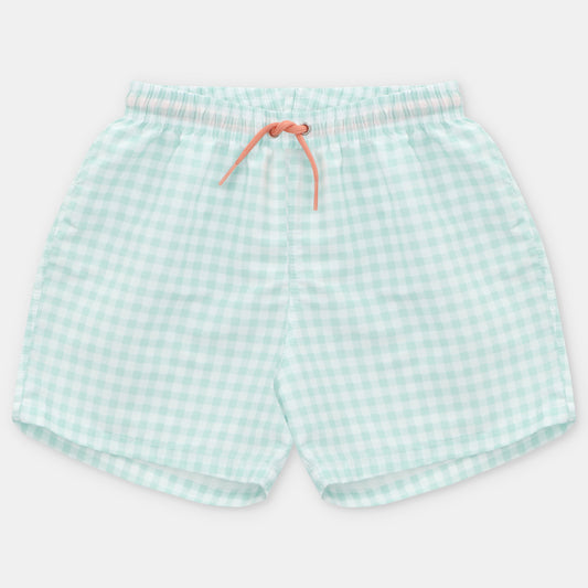 Martin Aranda Green Check Swim Shorts