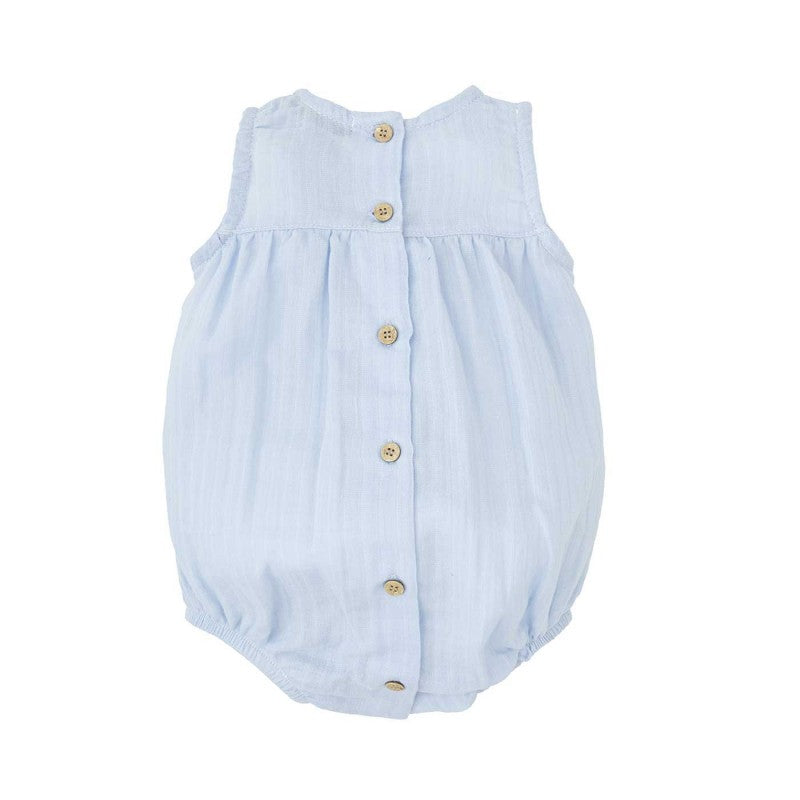 Babidu - Blue Sleeveless Romper