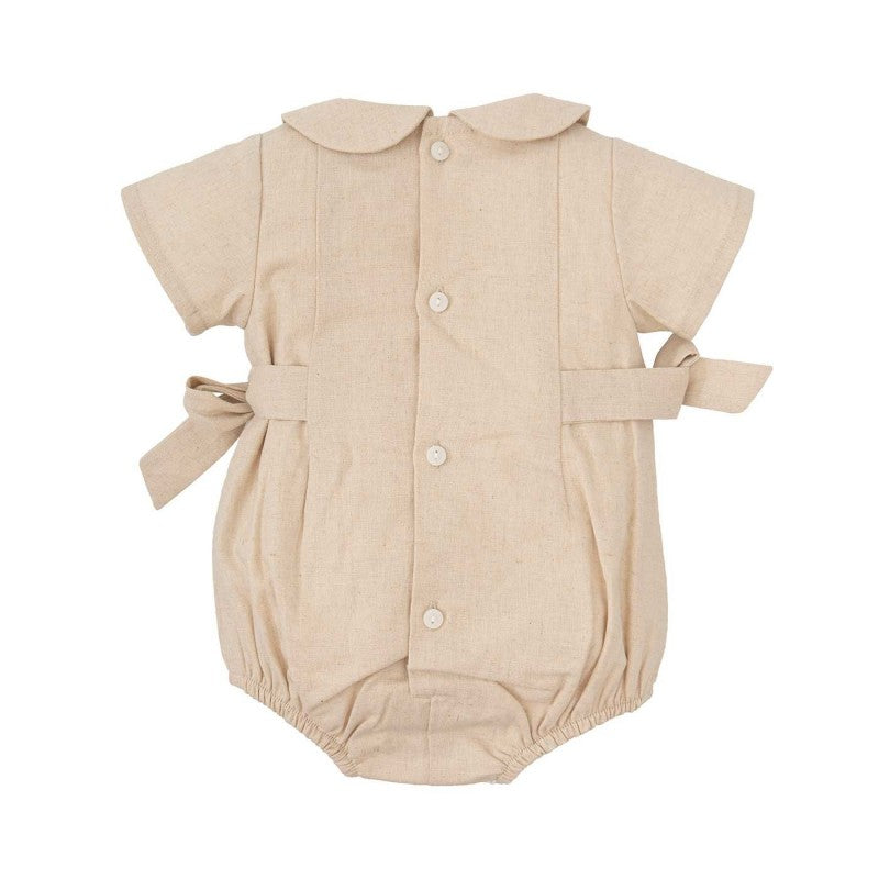 Babidu - Beige Linen Romper