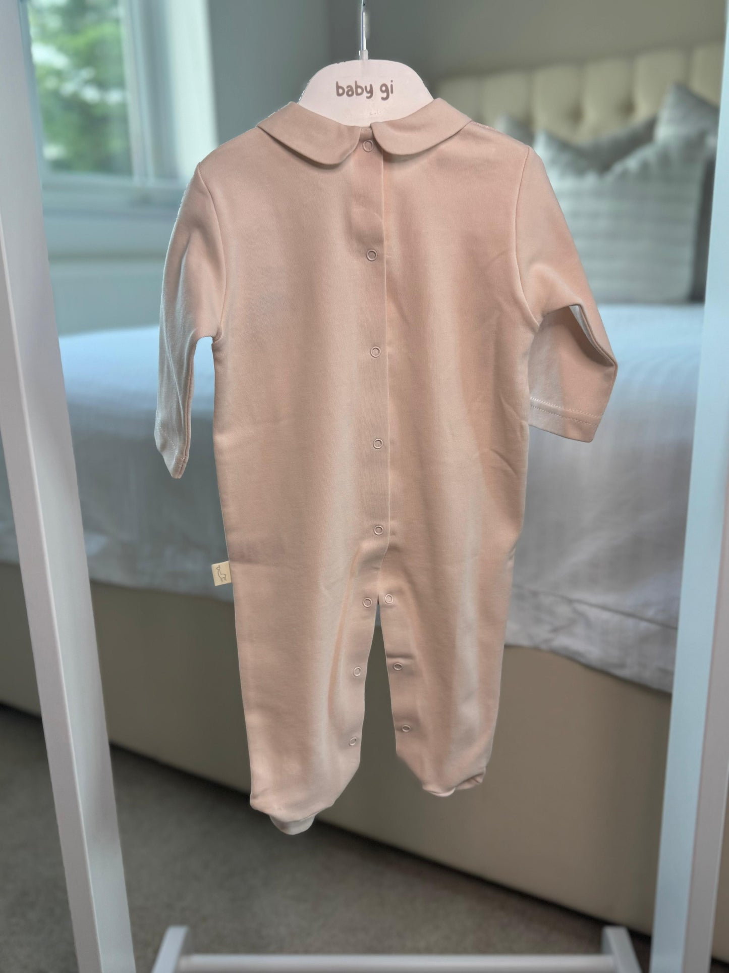 Baby Gi Peach Lace Baby Grow
