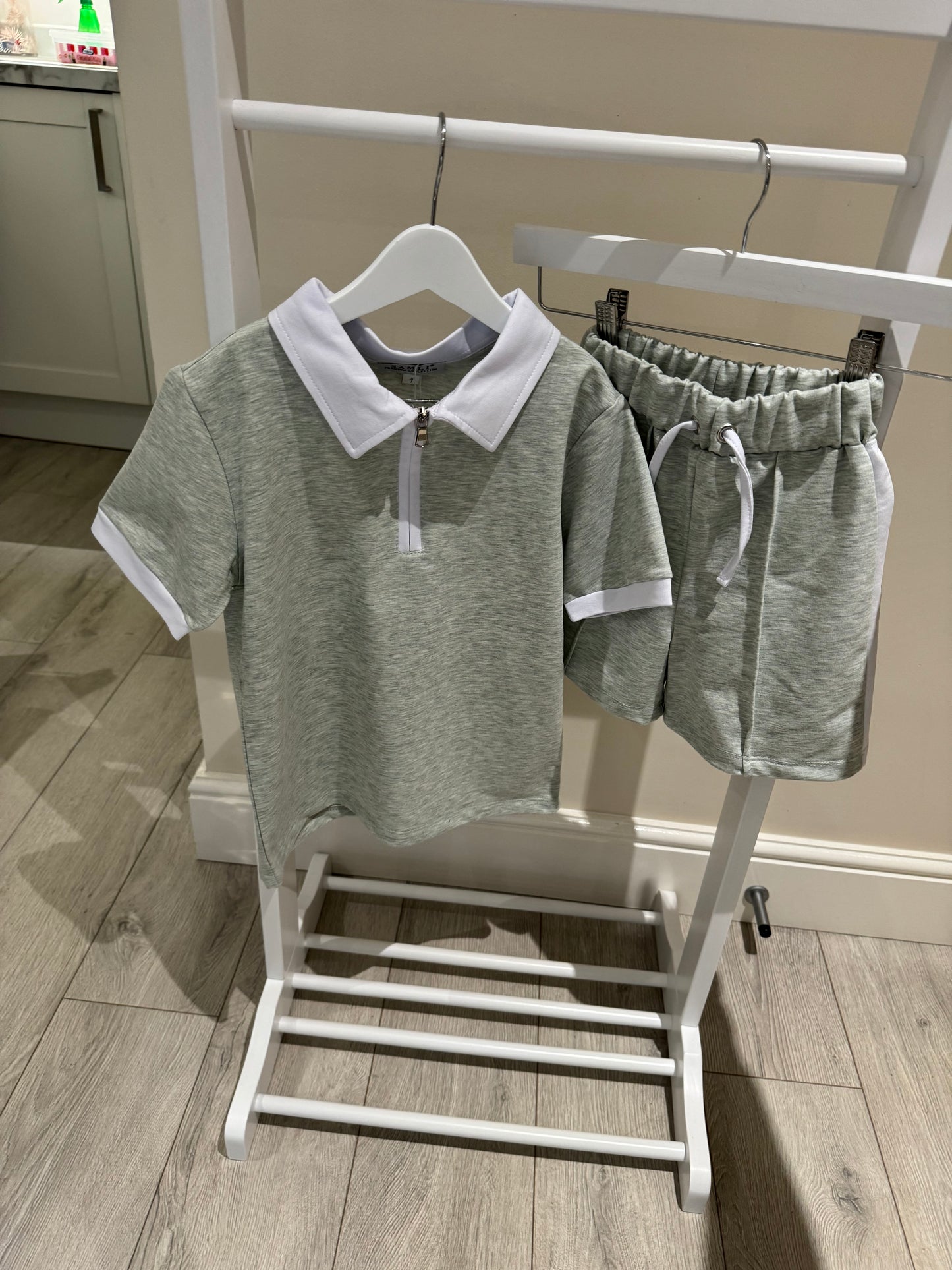 Boys Green 2 Tone Two Piece