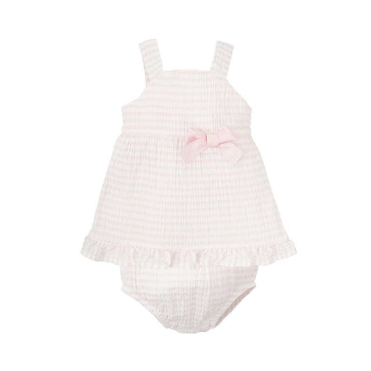 Babidu - Pink Strap Dress with Bloomers