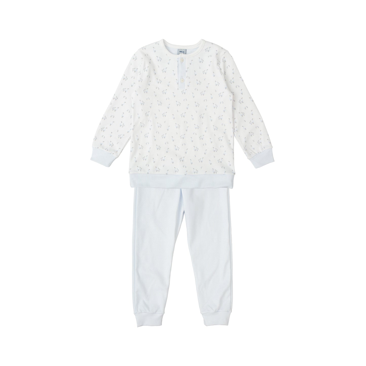 Babidu Boys Blue Striped Duck Cotton Pyjamas