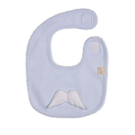 Baby Gi - Angel Cotton Bib in Blue