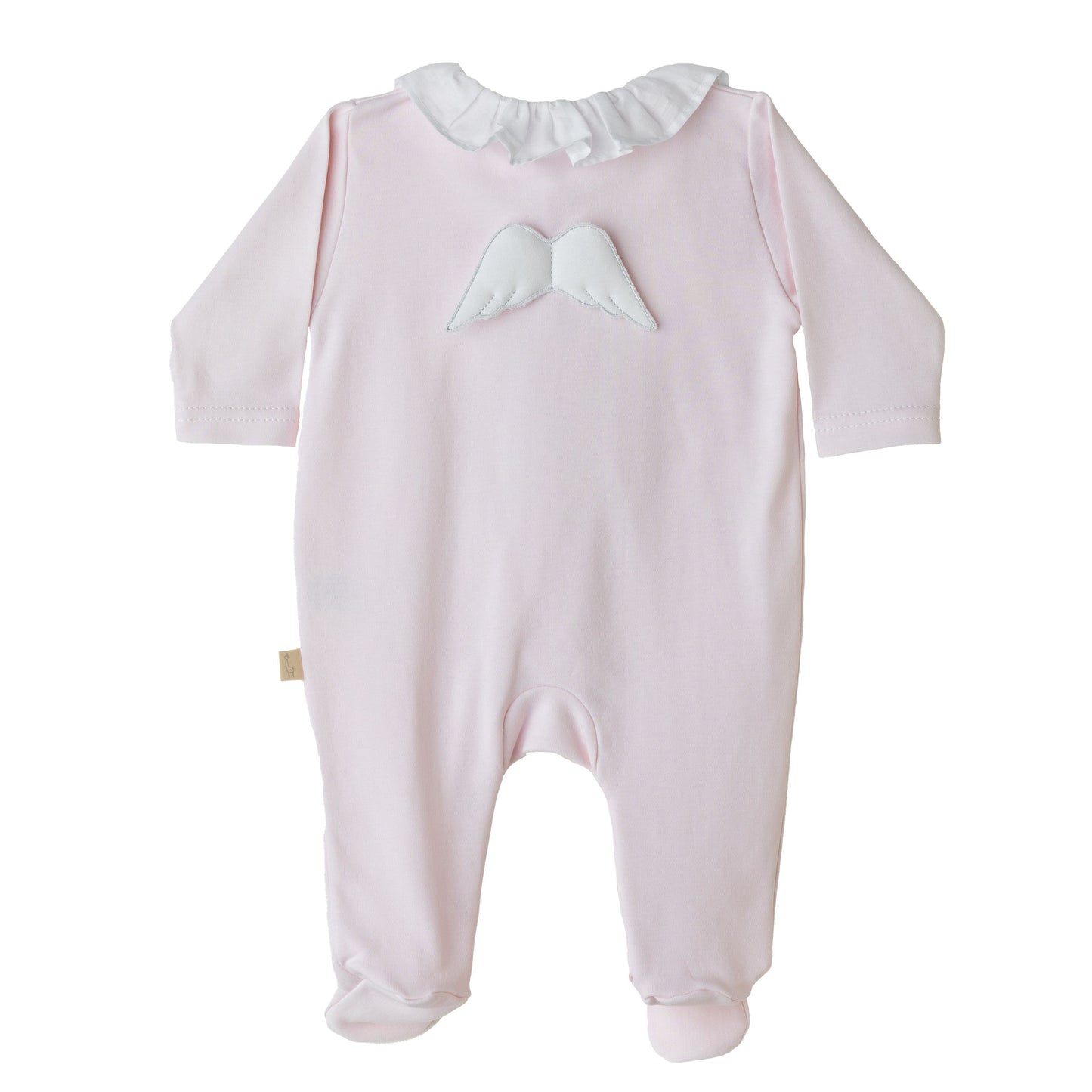 Baby Gi - Frilly Angel Cotton Babygrow in Pink