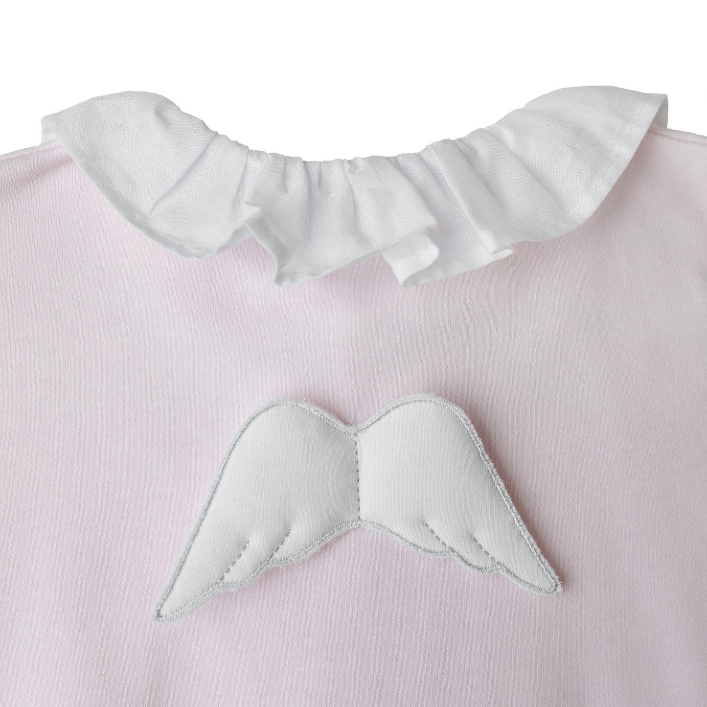 Baby Gi - Frilly Angel Cotton Babygrow in Pink