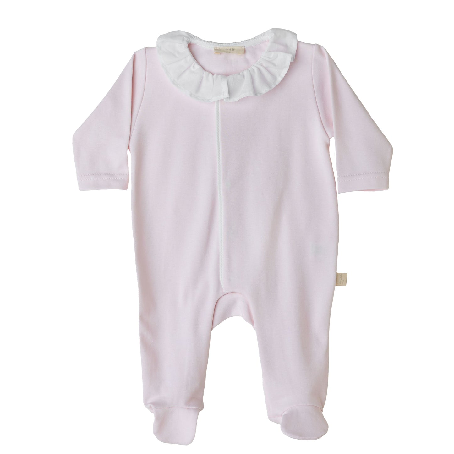 Baby Gi - Frilly Angel Cotton Babygrow in Pink