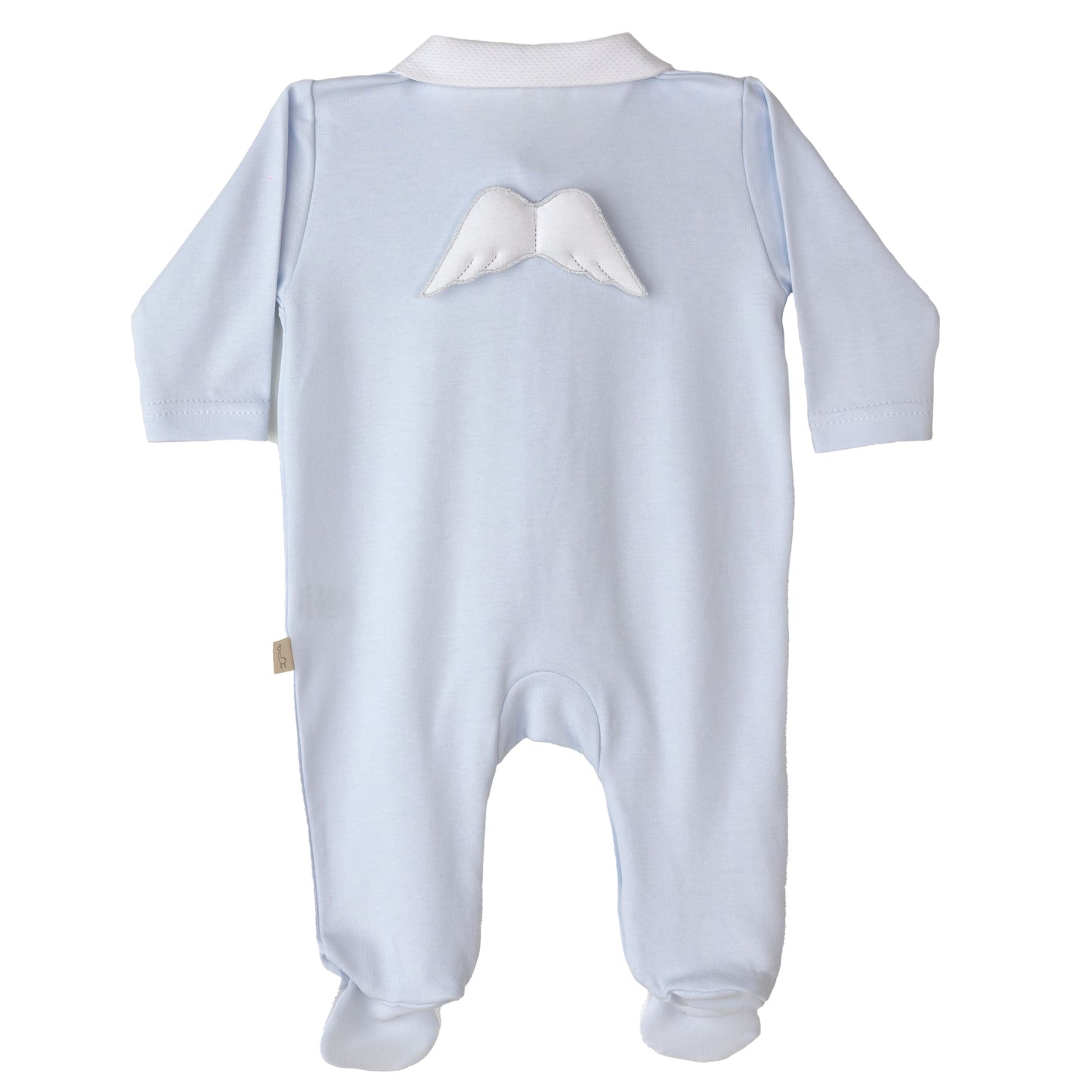 Baby Gi - Angel Cotton Babygrow in Blue