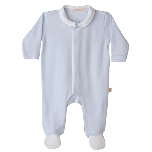 Baby Gi - Angel Cotton Babygrow in Blue