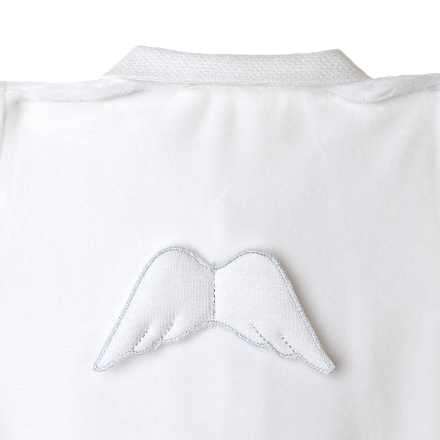 Baby Gi - Angel Velour Babygrow - WHITE