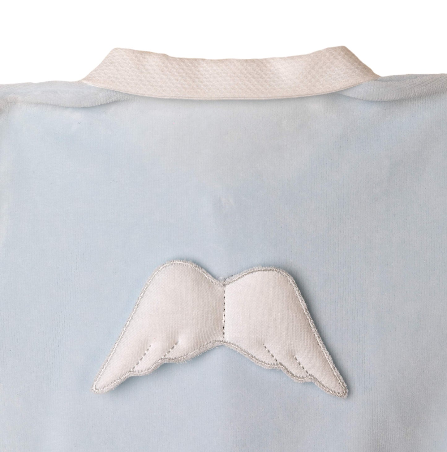 Baby Gi - Angel Velour Babygrow - BLUE