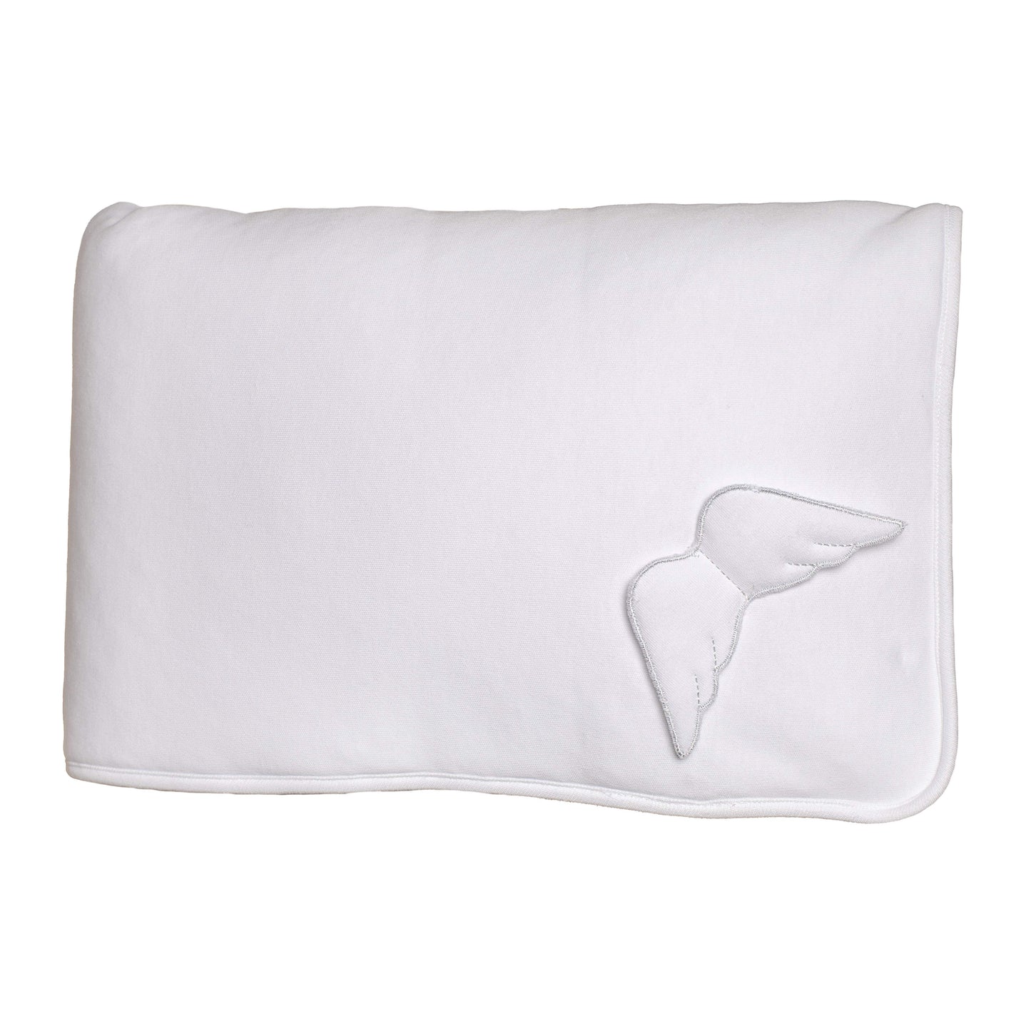 Baby Gi - Velour Angel Wing Blanket - WHITE