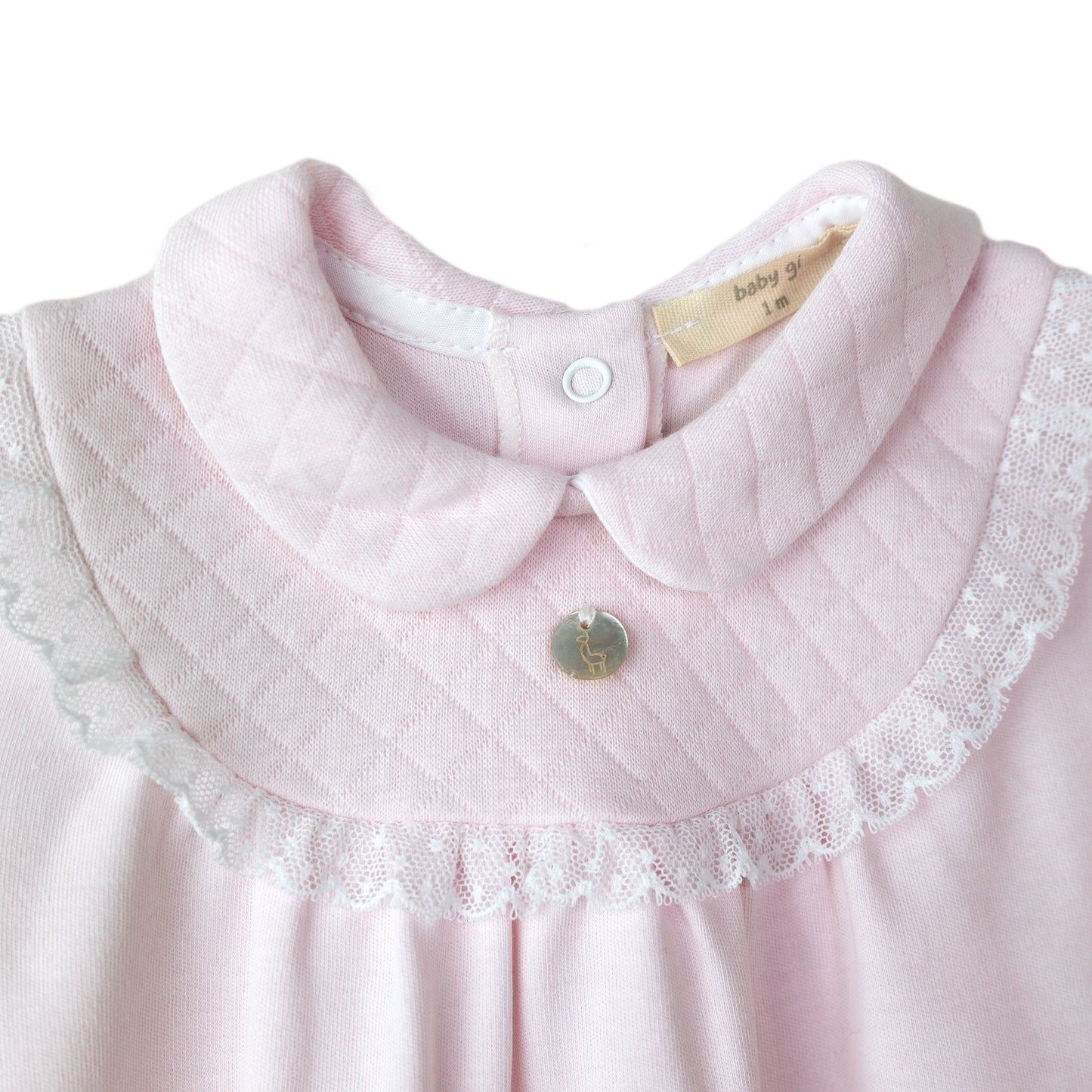 Baby Gi - Cotton Pink Babygrow