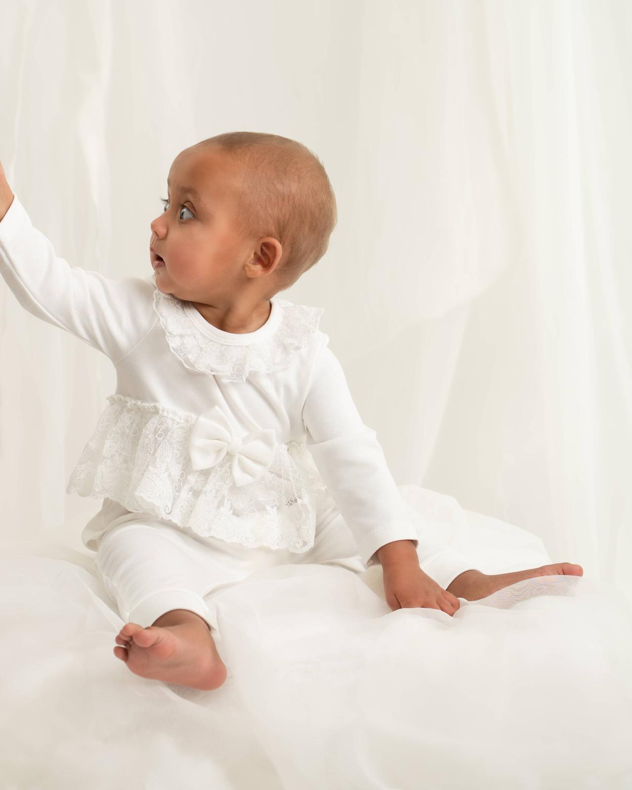 Caramelo Ivory Baby Girl Two Piece Set