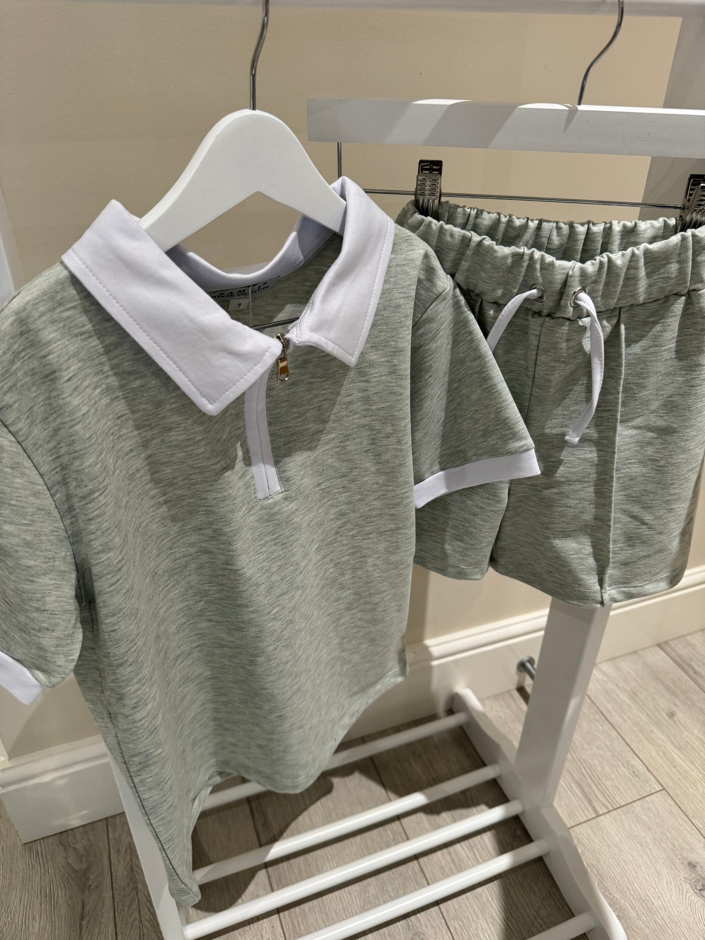 Boys Green 2 Tone Two Piece