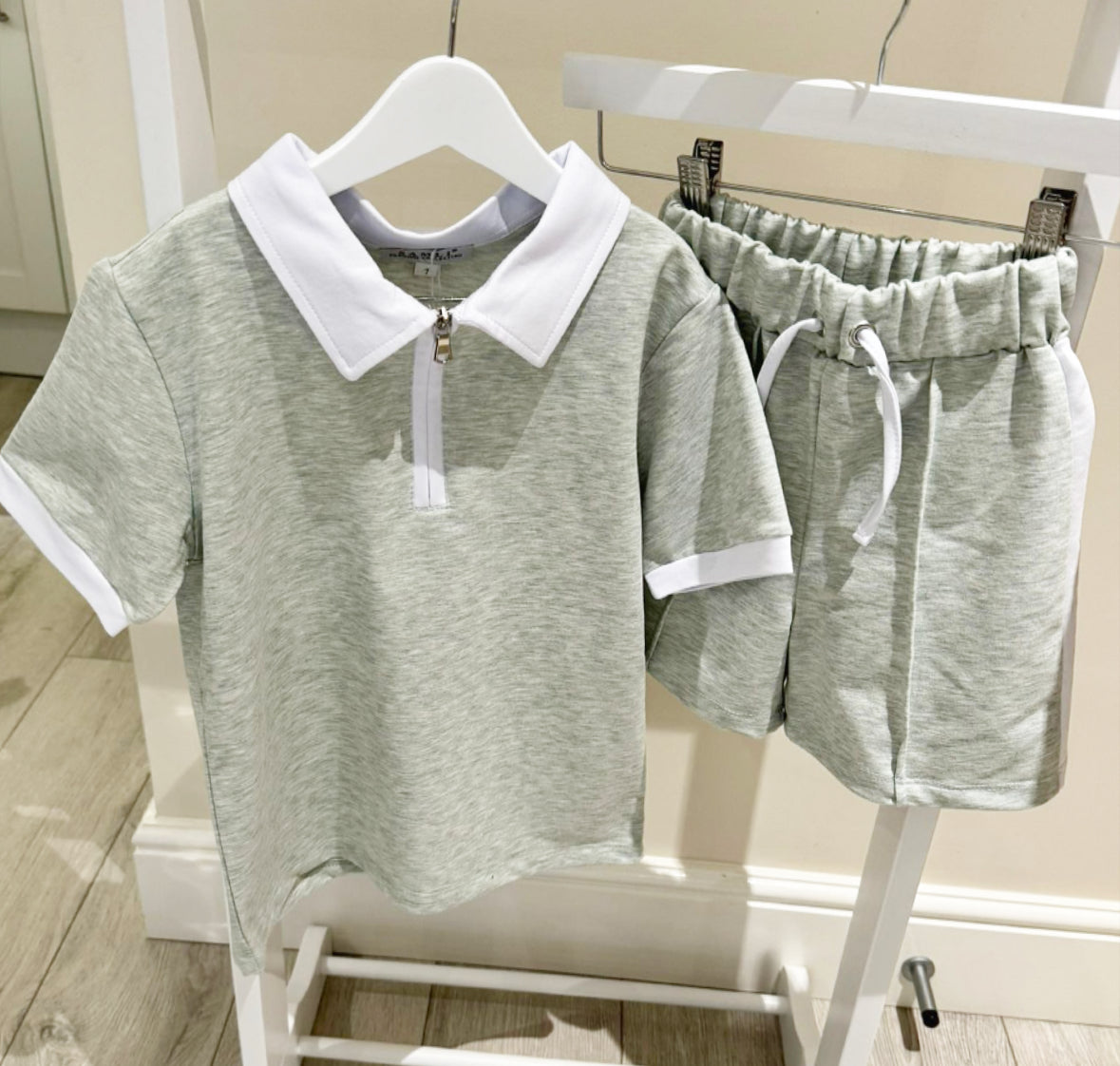 Boys Green 2 Tone Two Piece