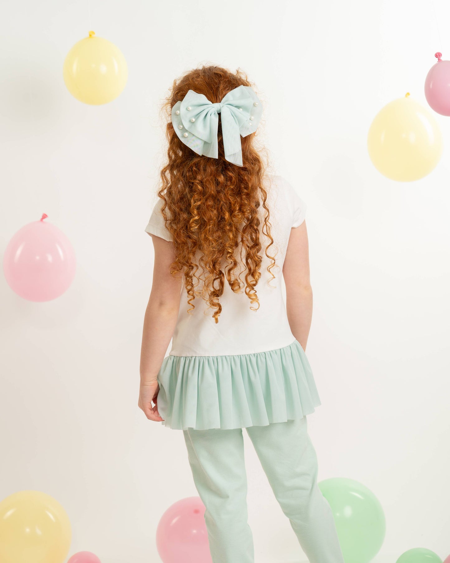Caramelo Mint Bow Legging Set