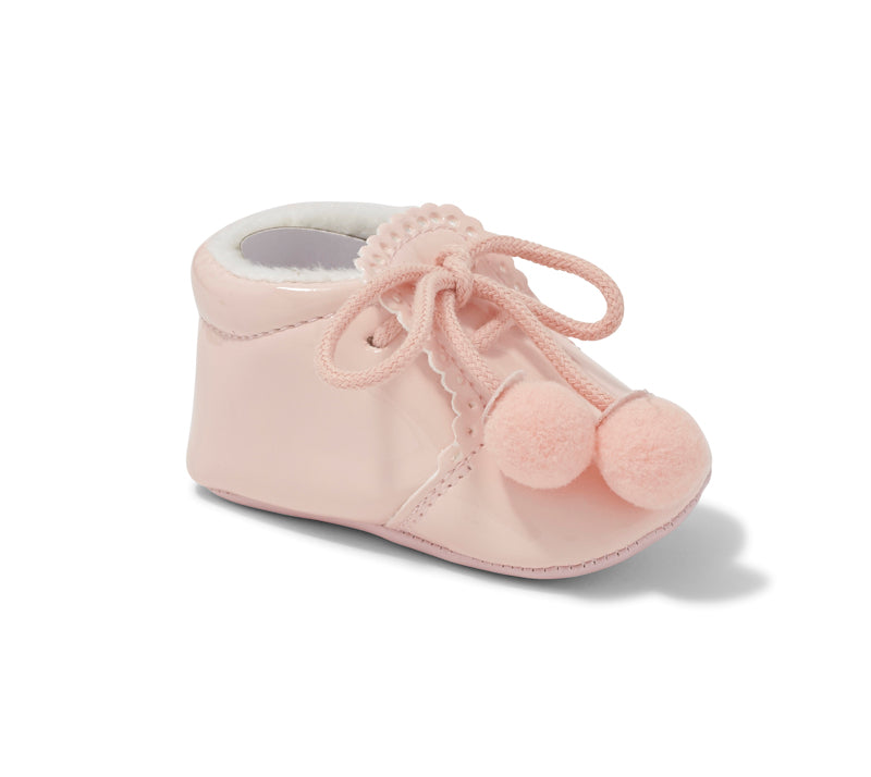 Sevva Pink White Pom Pom Shoes