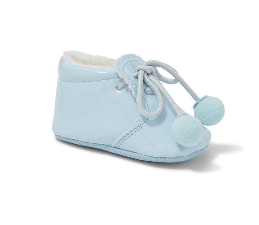 Sevva Blue Pom Pom Shoes