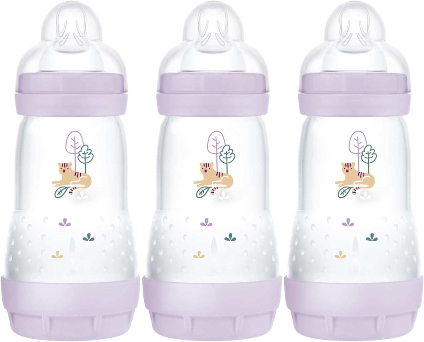 MAM Easy Start Anti-Colic Bottle 260ml Lilac - 3 PACK