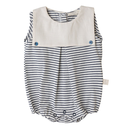 Baby Gi - Navy Stripe Romper