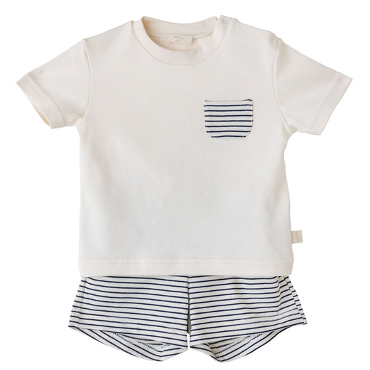 Baby Gi - Navy & Beige 2 Piece