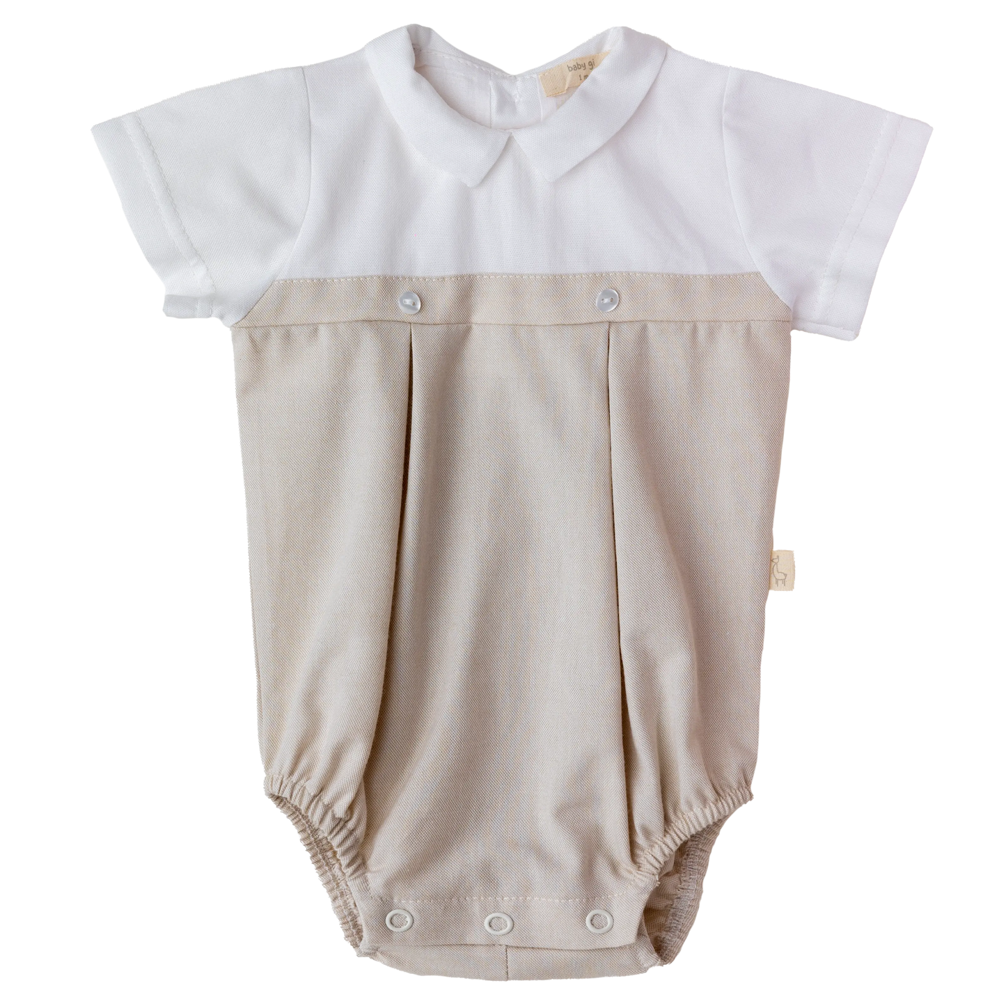 Baby Gi - Oxford Beige Romper