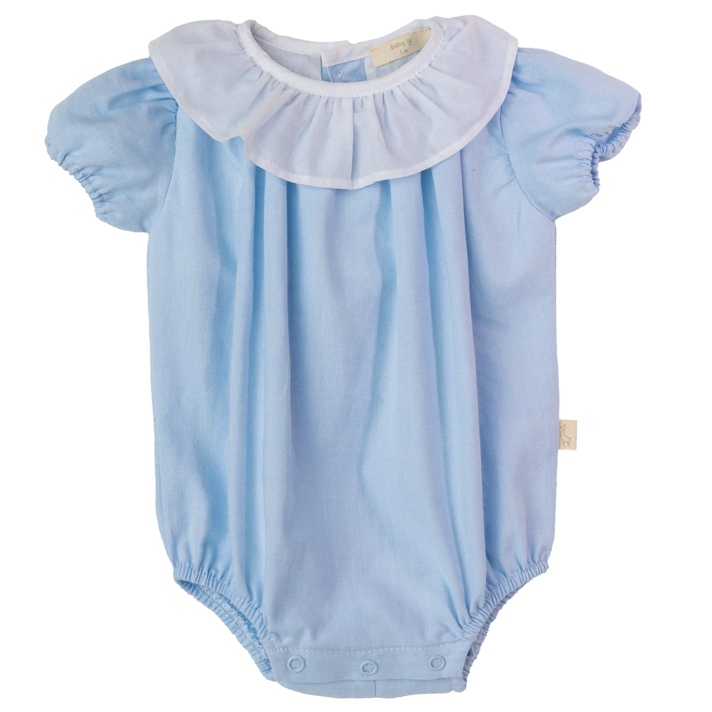 Baby Gi - Oxford Blue Collar Romper