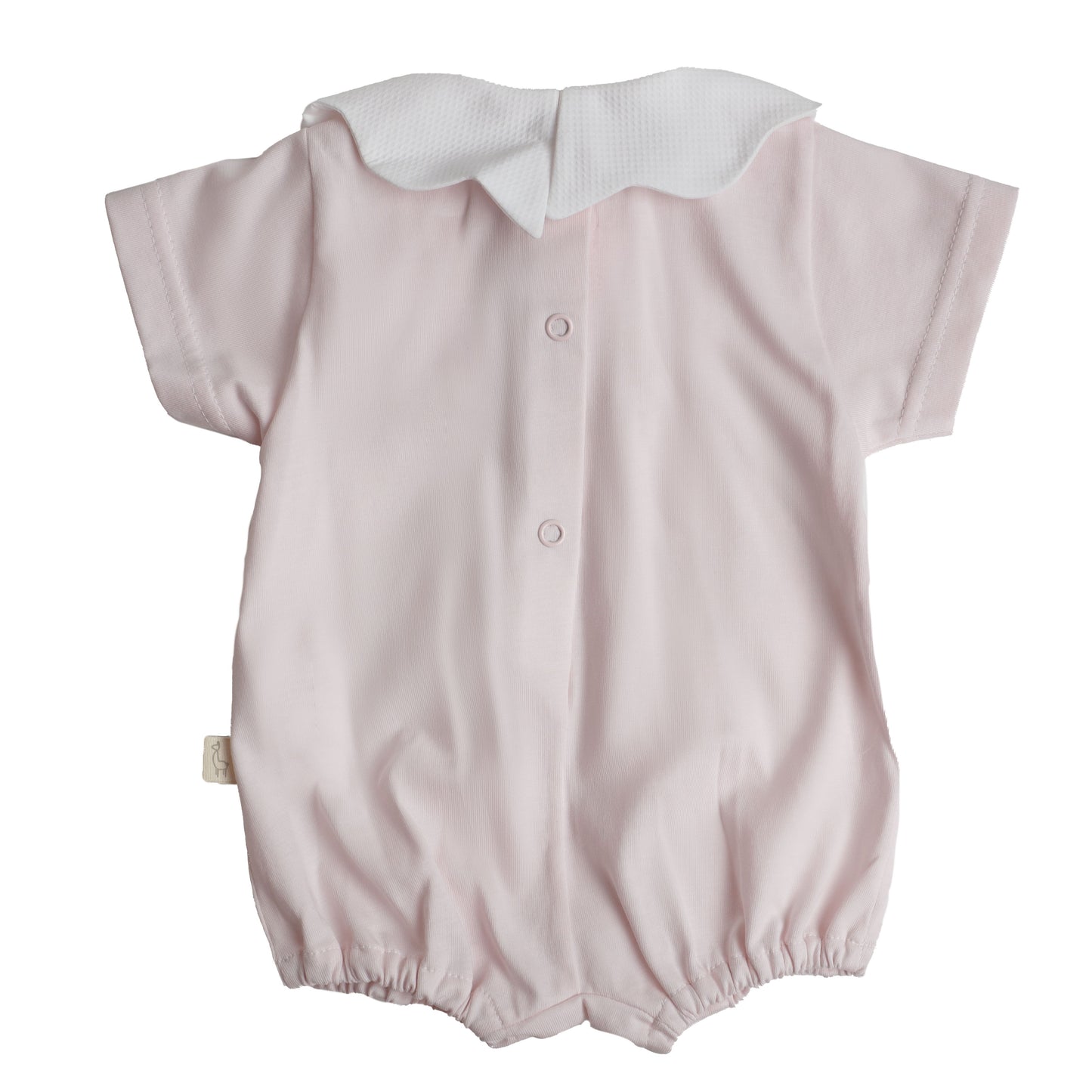 Baby Gi - Pink Cotton Pique Romper