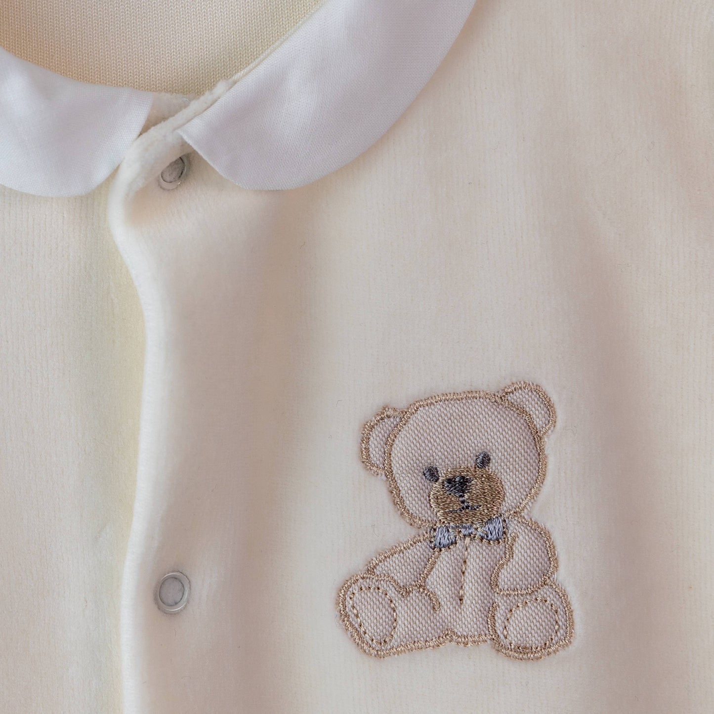 Baby Gi - Teddy Babygrow IVORY