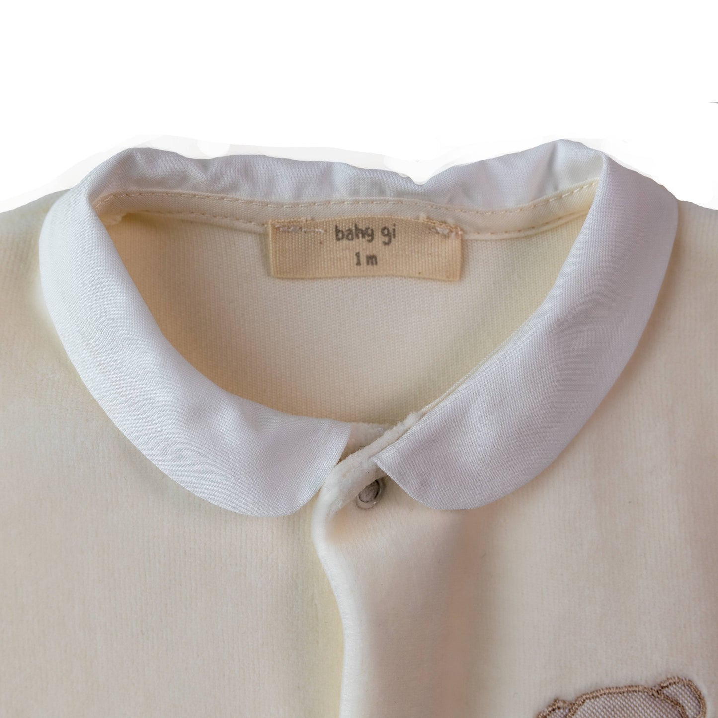 Baby Gi - Teddy Babygrow IVORY